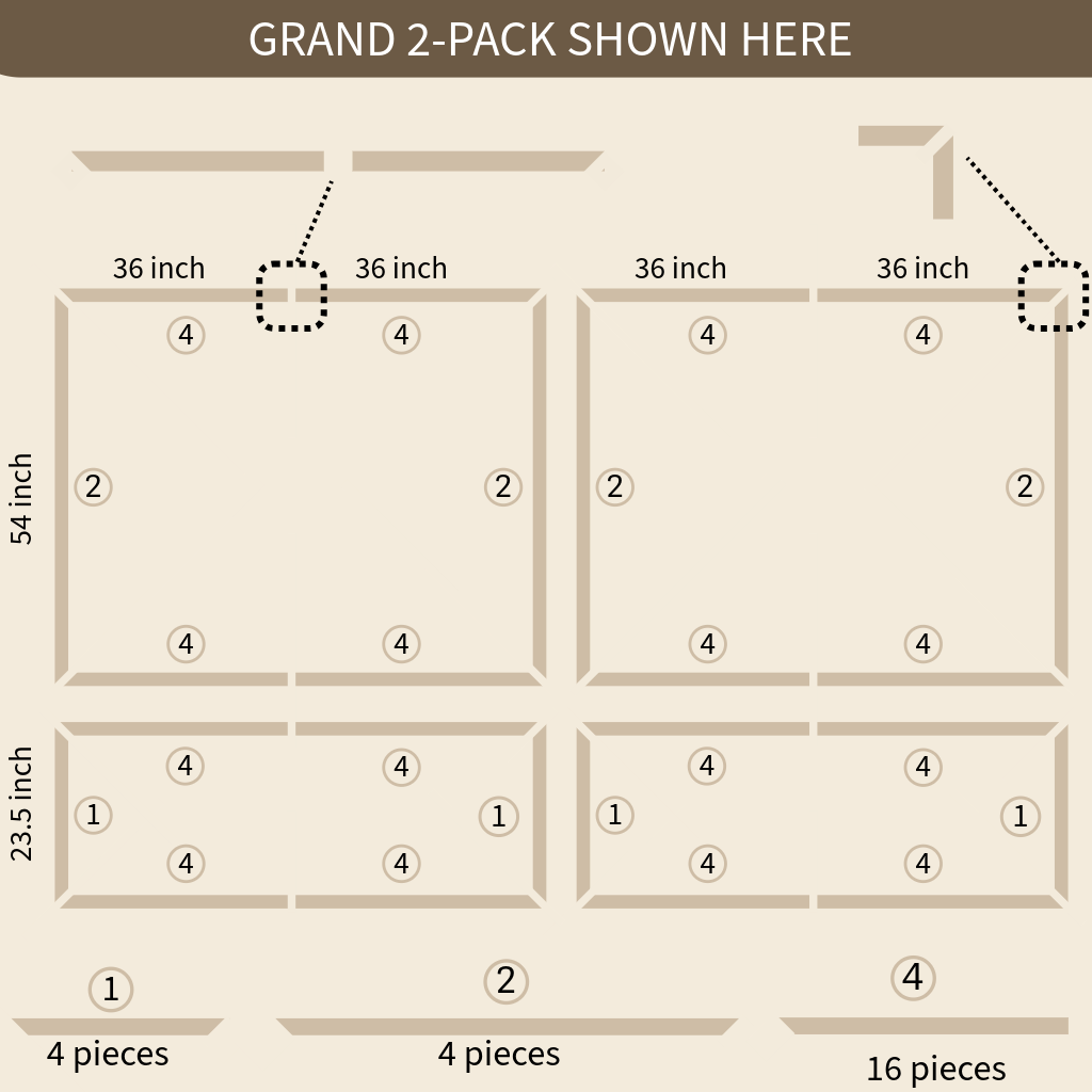 "Grand" Wall Molding Panel Kit