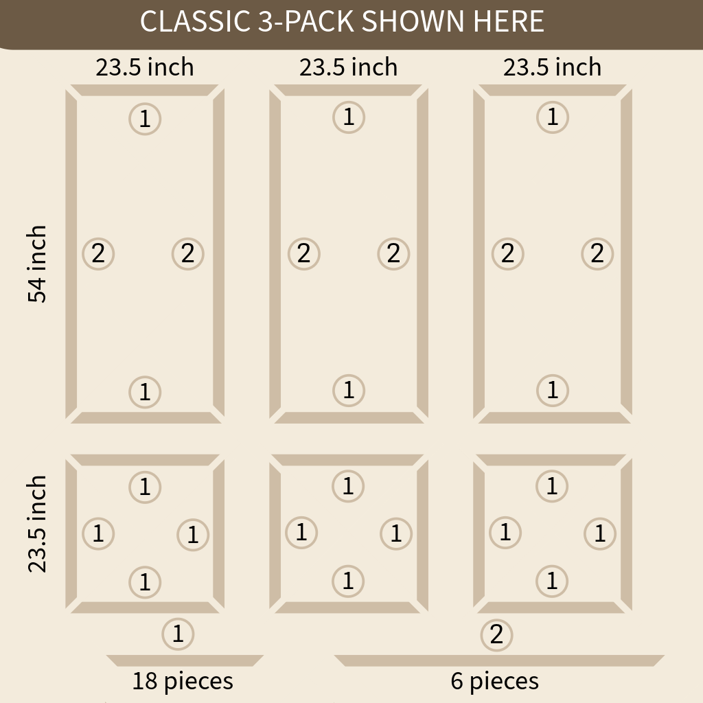 "Classic" Wall Molding Panel Kit