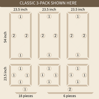 "Classic" Wall Molding Panel Kit