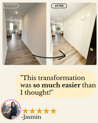 "Wide Refined" Wall Molding Panel Kit