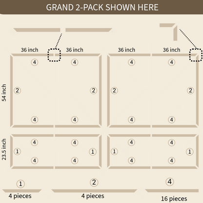 "Grand" Wall Molding Panel Kit