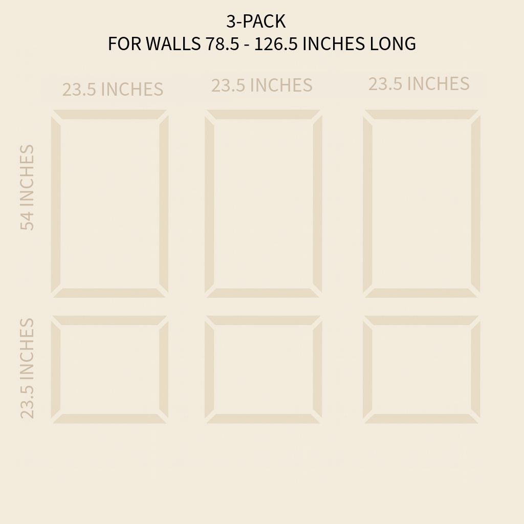 Classic Wall Molding Panel Kit - A Best Seller!